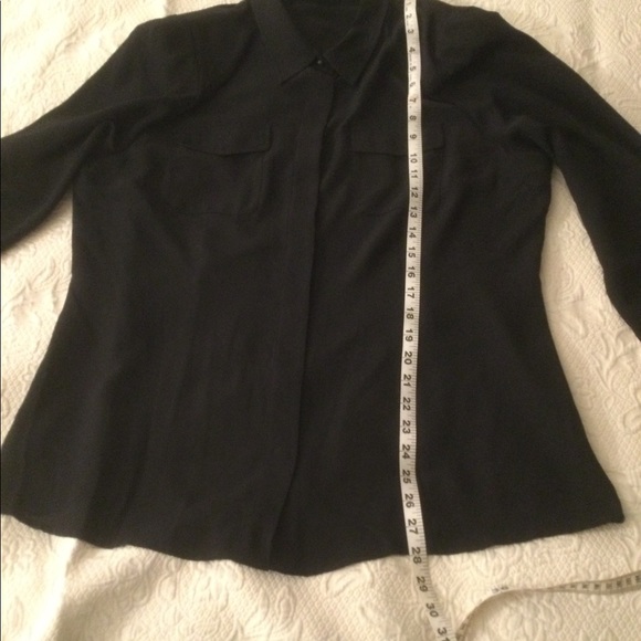 Worth Black Silk Crepe Blouse - Picture 9 of 10